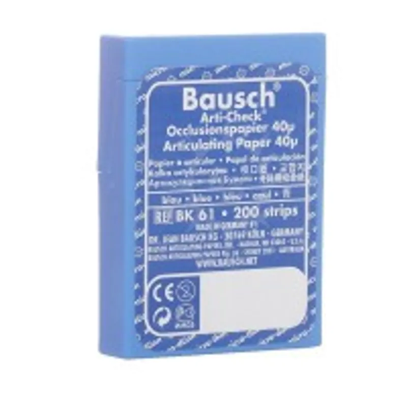 Tiras de Papel Articular de 40 µm - BAUSCH ROJO (DOBLE CARA) 103 x 20 mm