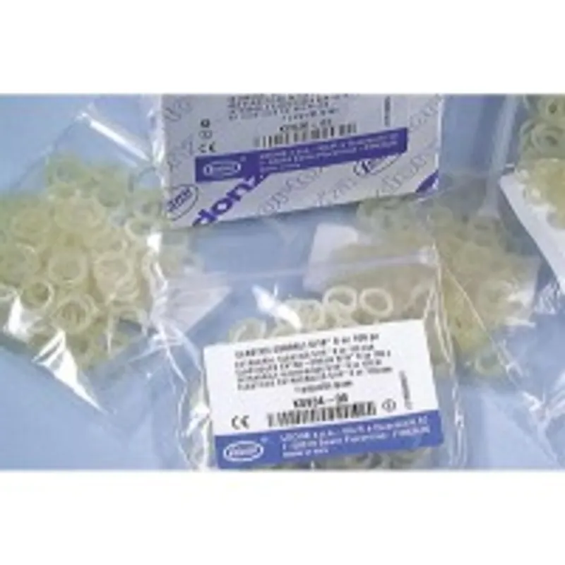Elasticos extraorales Leone 3/8 - 8 oz fuertes bx100uds.