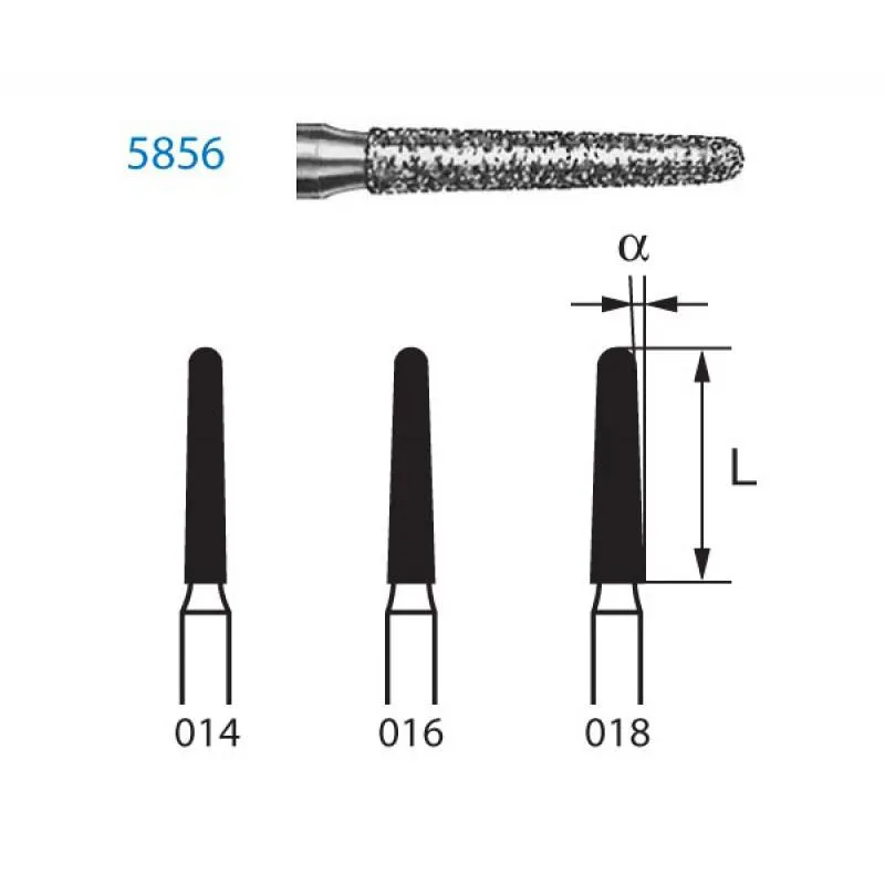 FRESAS DIAMANTE KOMET FG - 5856.314 GRANO X-GRUESO