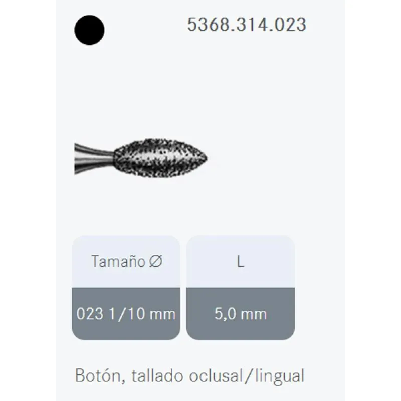 FRESAS DIAMANTE KOMET FG - 5368.314.023 X-GRUESO 5UDS